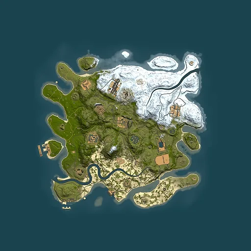 Rust map seed 775122474, 3500x3500m top-down preview