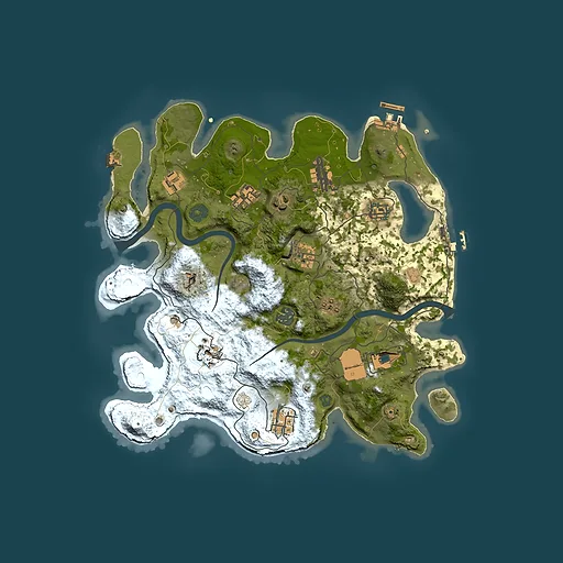 Rust map seed 575537707, 3500x3500m top-down preview