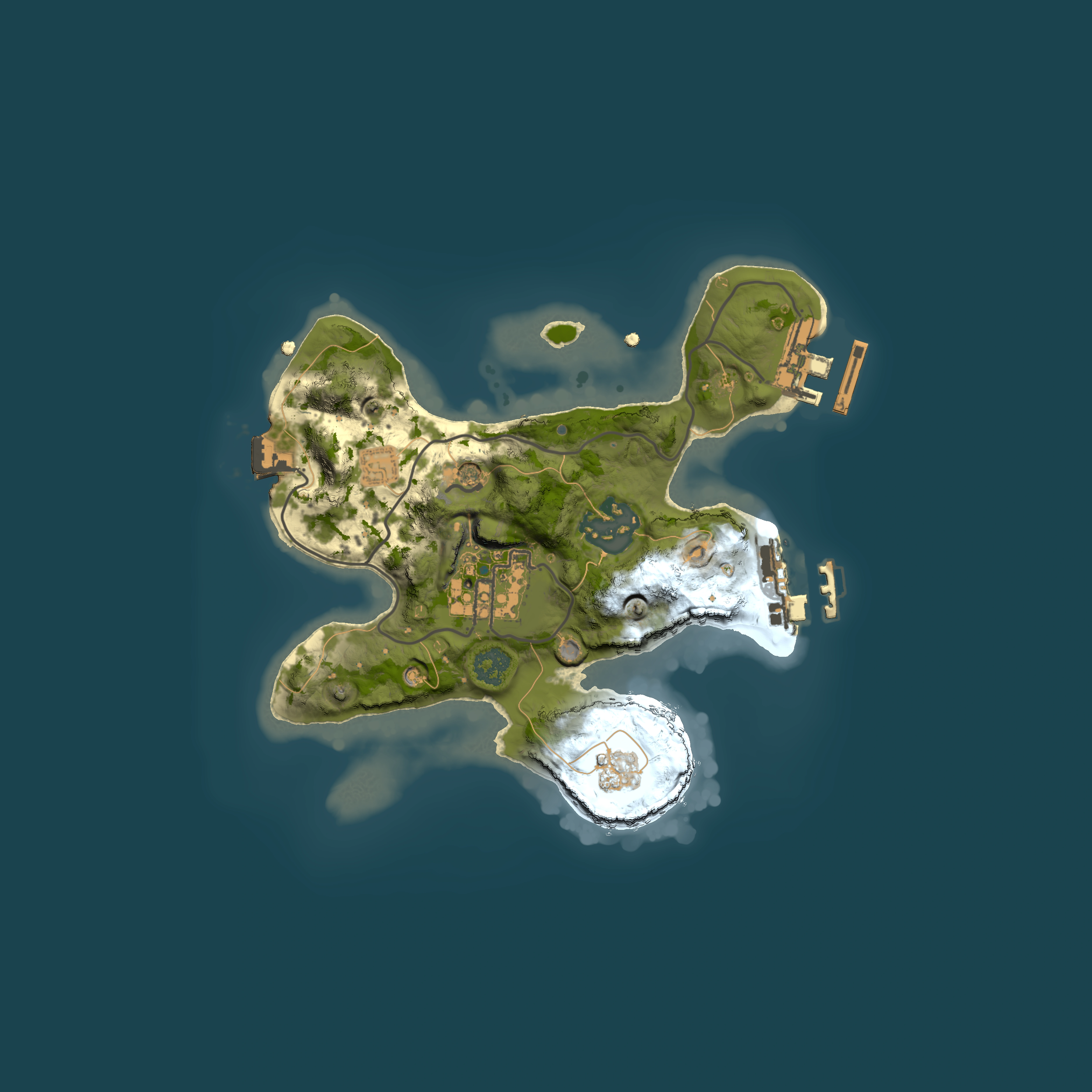 Full top-down render of Rust map seed 1006651108, 2000x2000m