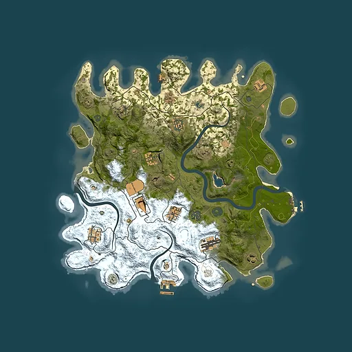 Rust map seed 293216629, 4000x4000m top-down preview