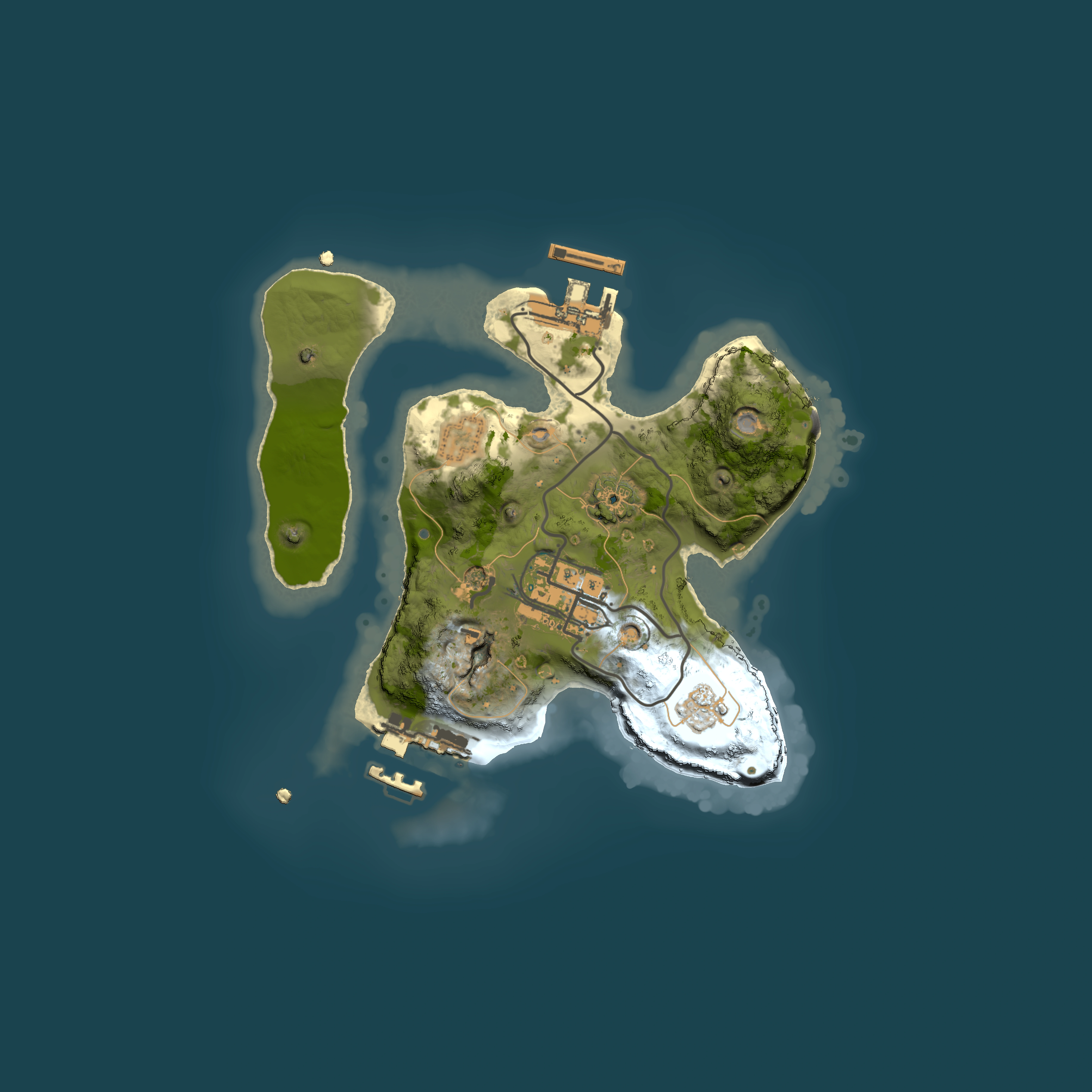 Full top-down render of Rust map seed 210751622, 2000x2000m