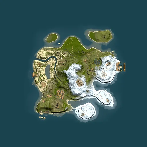 Rust map seed 1732845262, 2500x2500m top-down preview