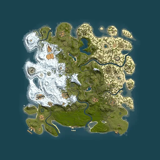 Rust map seed 1764751815, 4500x4500m top-down preview
