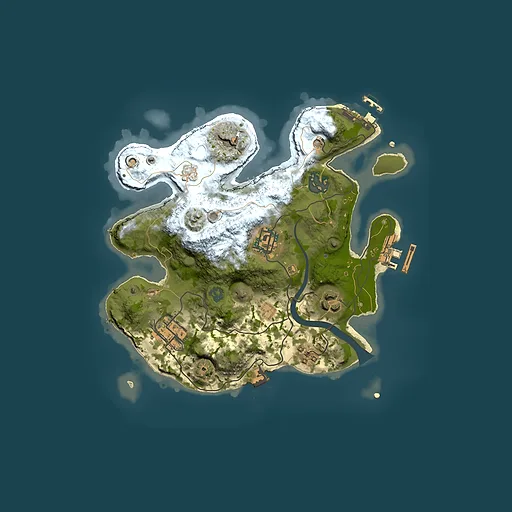 Rust map seed 1455524126, 2500x2500m top-down preview