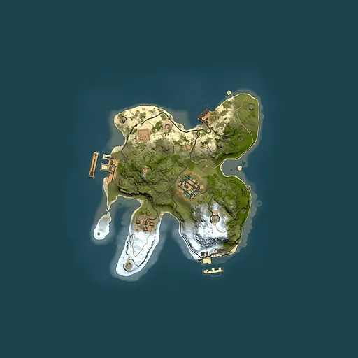 Rust map seed 90198384, 2000x2000m top-down preview
