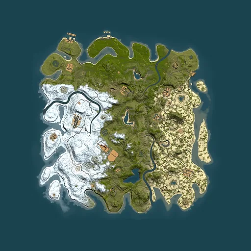 Rust map seed 1974513947, 4500x4500m top-down preview