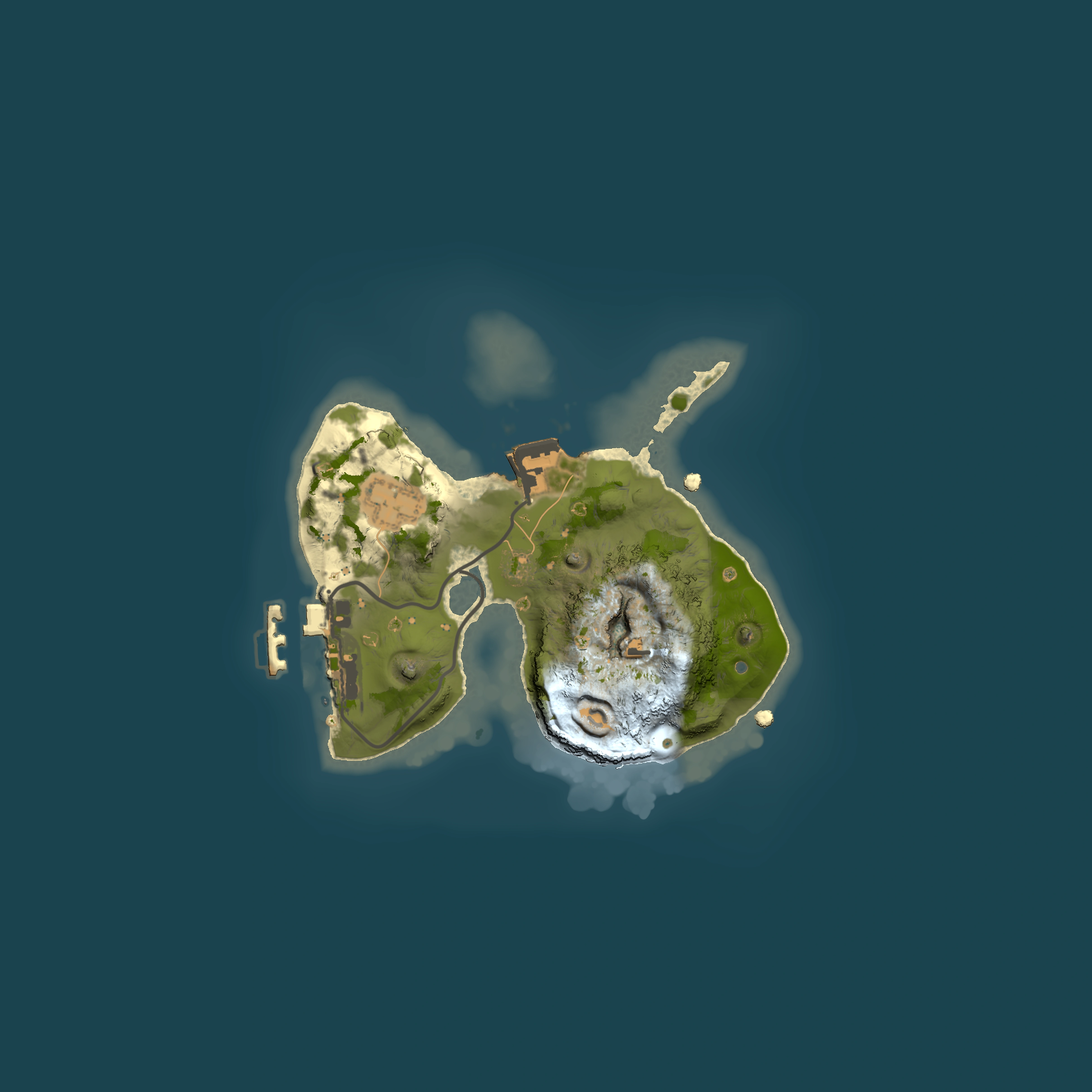 Full top-down render of Rust map seed 961155961, 1500x1500m