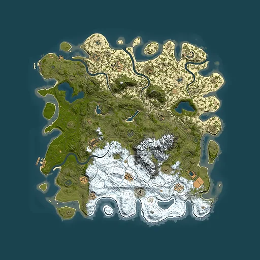 Rust map seed 2104008822, 5000x5000m top-down preview