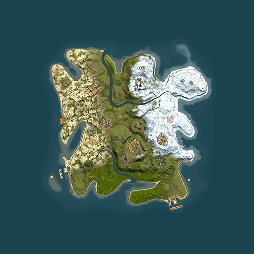 Rust map seed 931960735, 3000x3000m top-down preview
