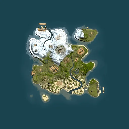 Rust map seed 660057838, 2500x2500m top-down preview