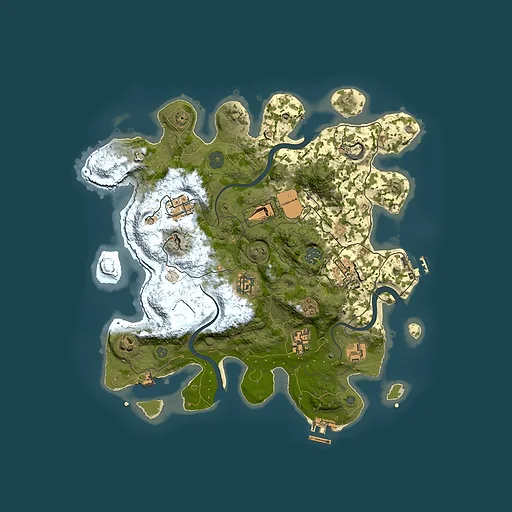 Rust map seed 378706083, 3500x3500m top-down preview