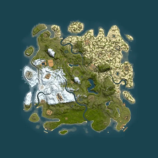 Rust map seed 1949187791, 4500x4500m top-down preview
