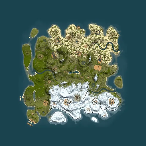 Rust map seed 2051581362, 4000x4000m top-down preview