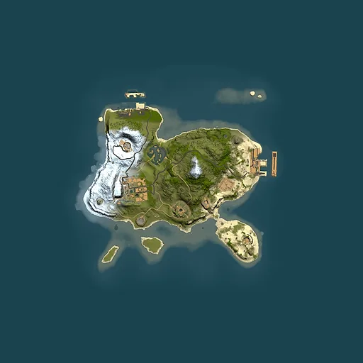 Rust map seed 1325182826, 2000x2000m top-down preview