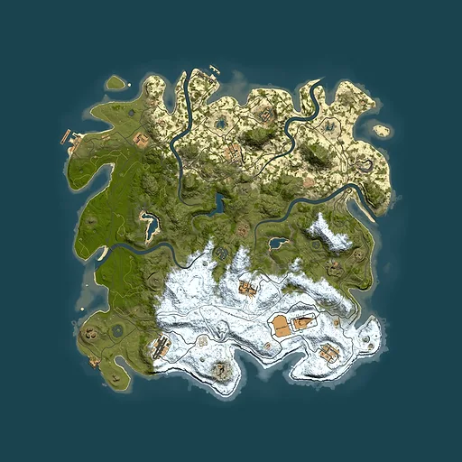 Rust map seed 19589320, 4500x4500m top-down preview