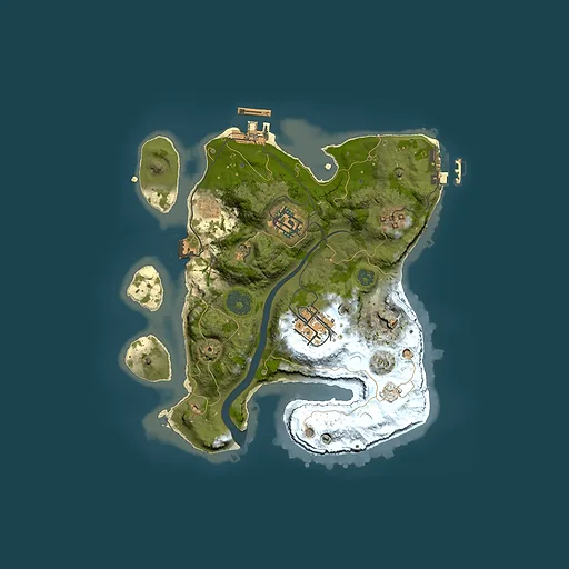 Rust map seed 367833924, 2500x2500m top-down preview