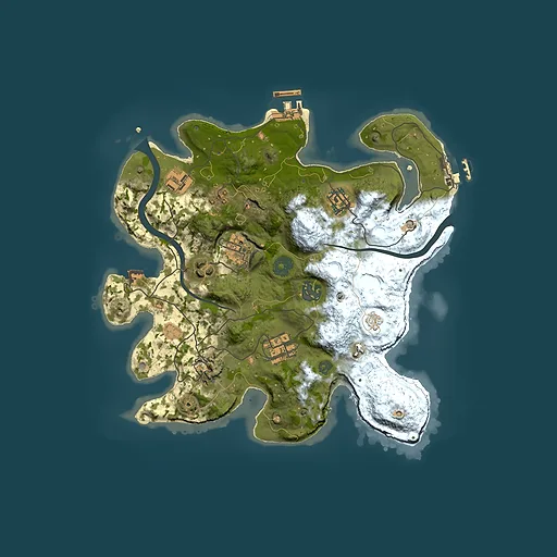 Rust map seed 311452388, 3000x3000m top-down preview