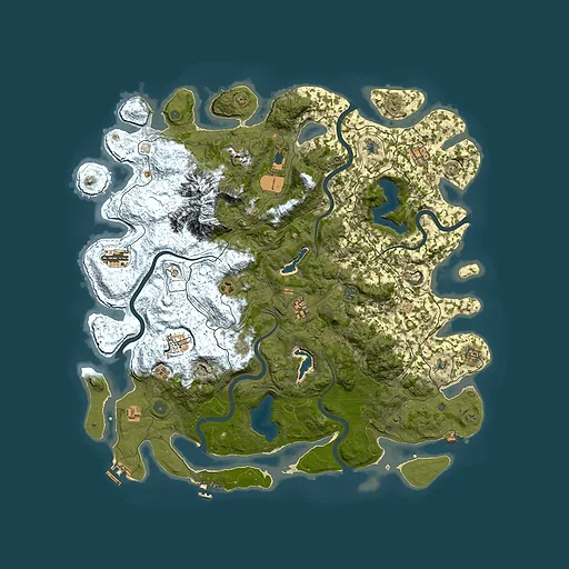 Rust map seed 536556252, 5000x5000m top-down preview