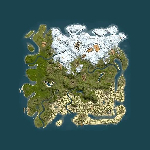 Rust map seed 1903434985, 4500x4500m top-down preview
