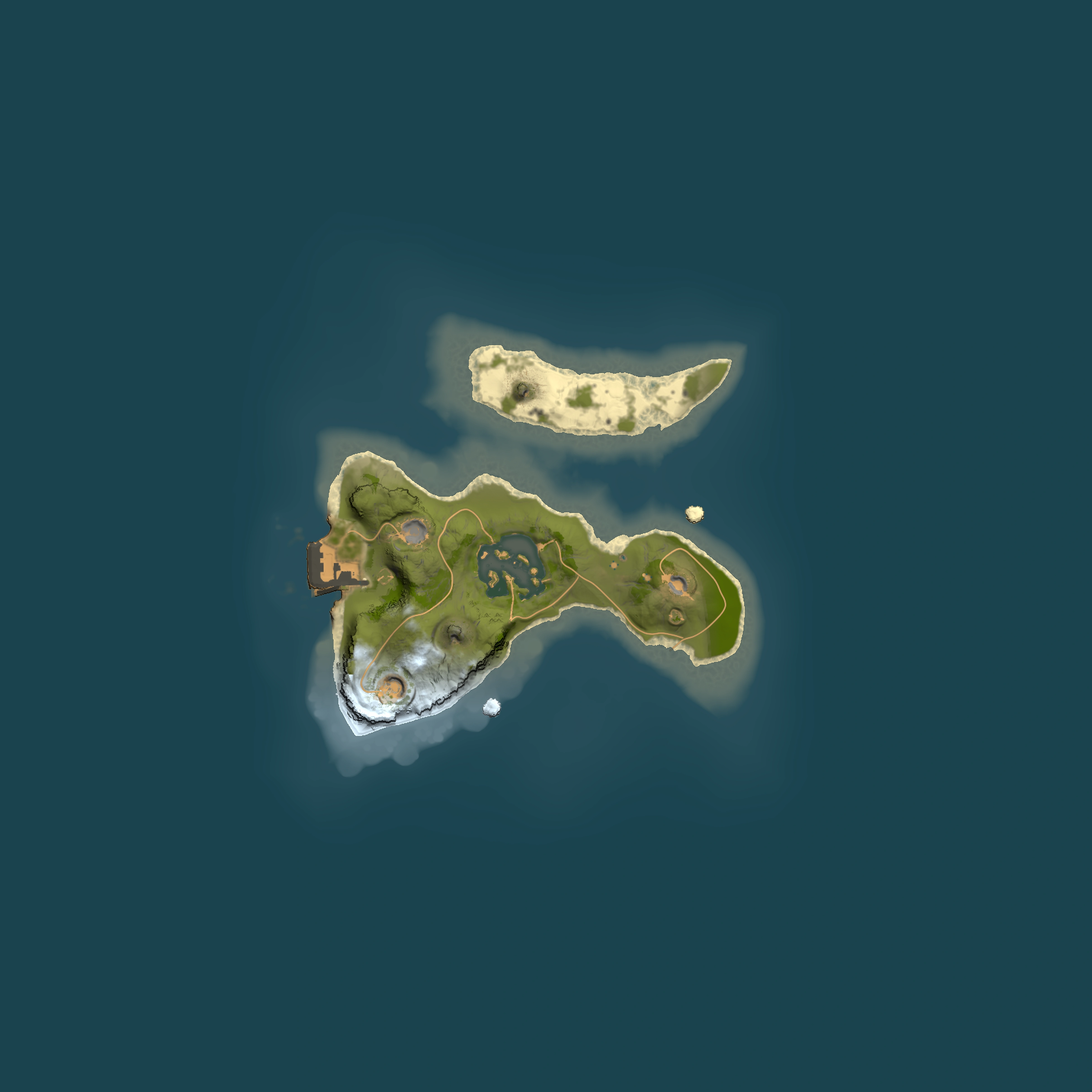 Full top-down render of Rust map seed 185461295, 1500x1500m