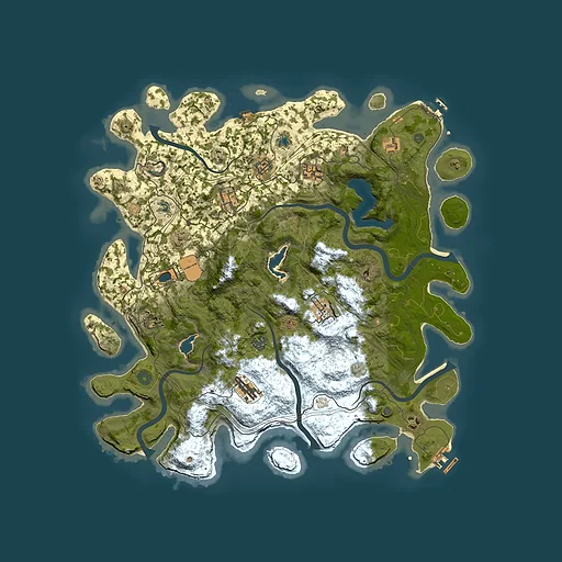 Rust map seed 1733465081, 4500x4500m top-down preview