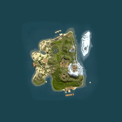 Rust map seed 1602054077, 2000x2000m top-down preview
