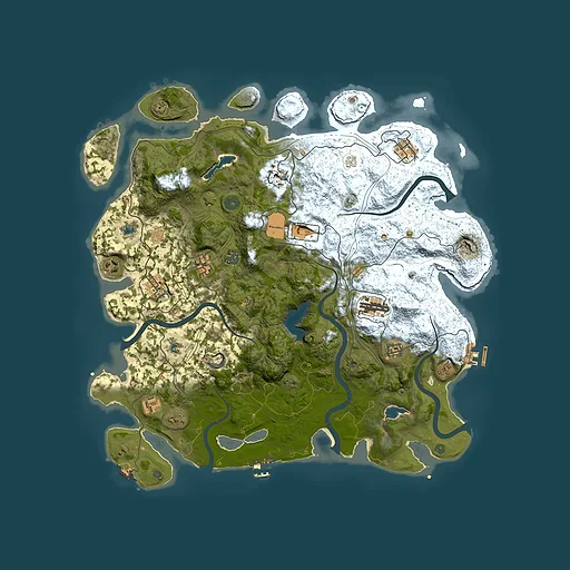 Rust map seed 325260376, 4500x4500m top-down preview