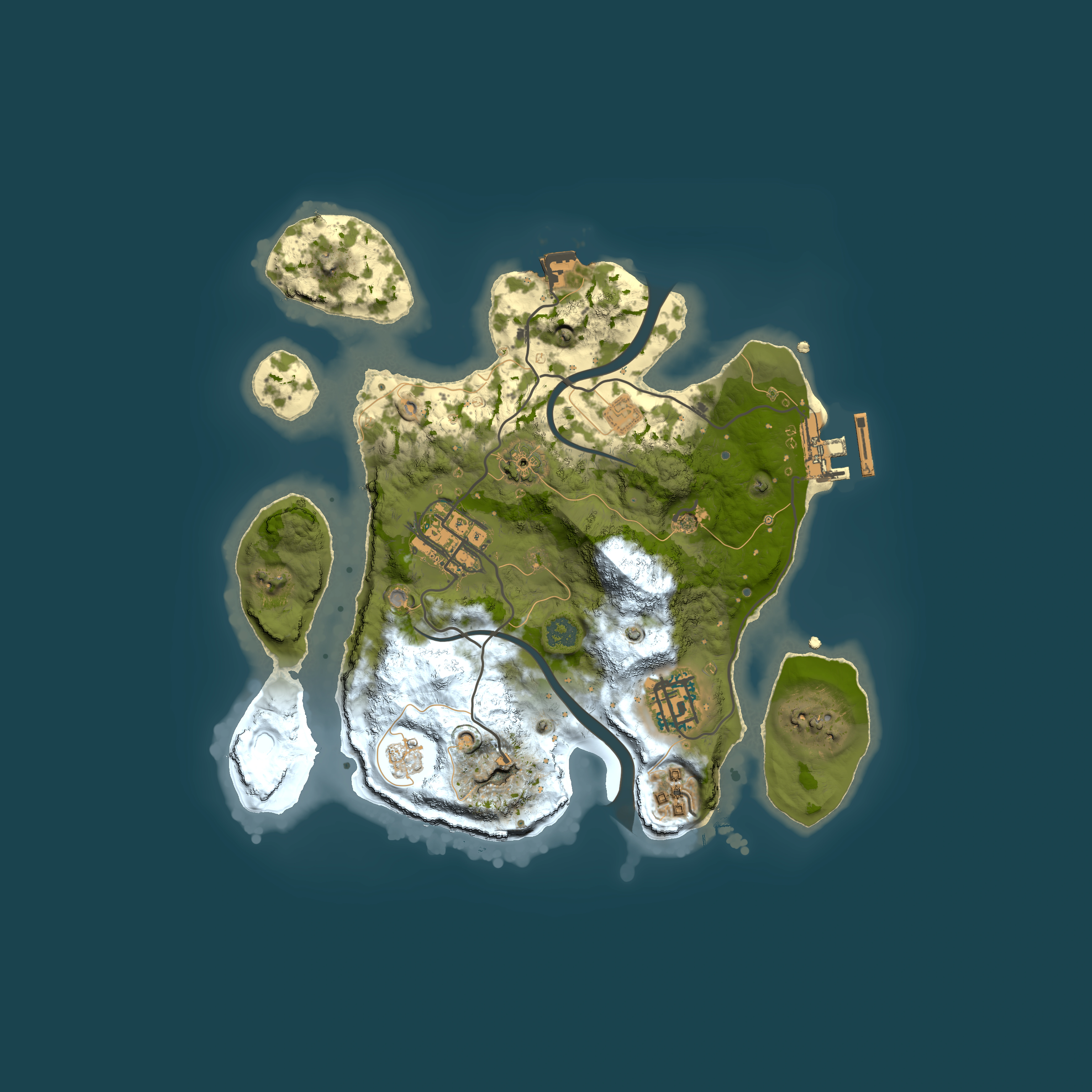 Full top-down render of Rust map seed 559853666, 2500x2500m