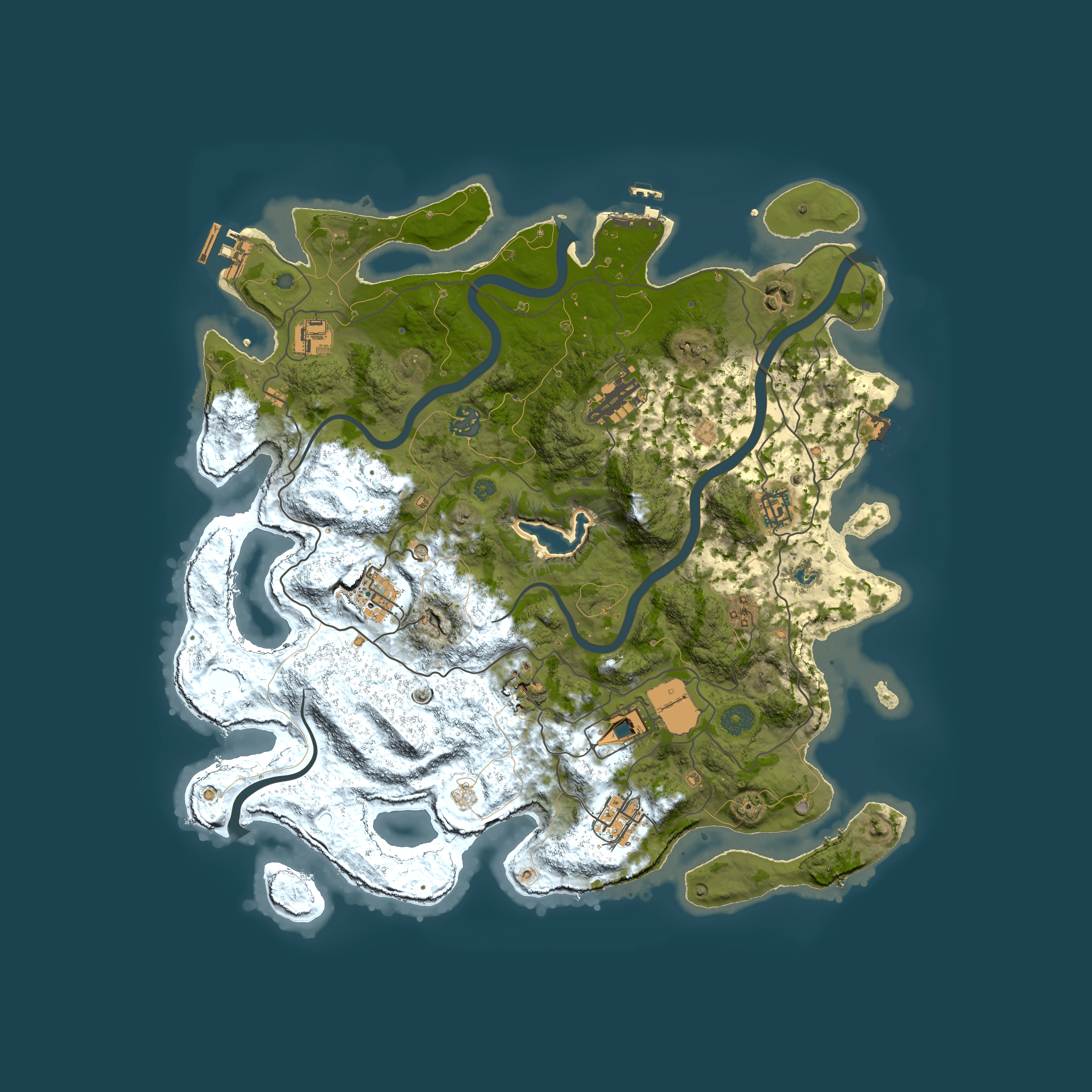 Full top-down render of Rust map seed 1858509765, 4000x4000m