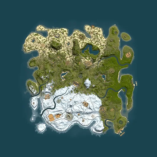 Rust map seed 2060505867, 4500x4500m top-down preview