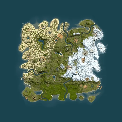 Rust map seed 1303454903, 4500x4500m top-down preview