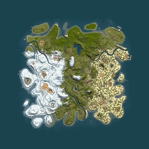 Rust map seed 2143341036, 4500x4500m top-down preview