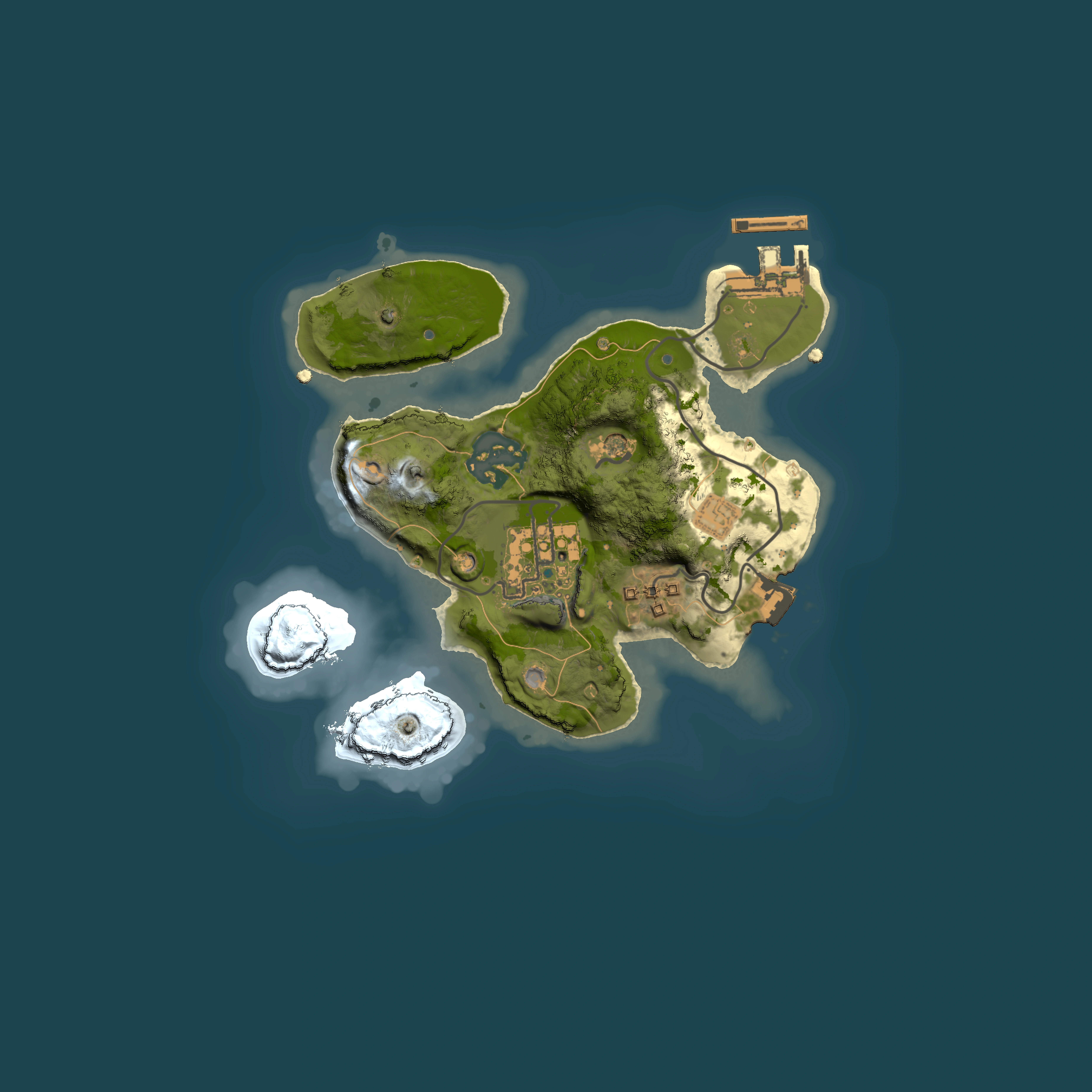 Full top-down render of Rust map seed 296163597, 2000x2000m