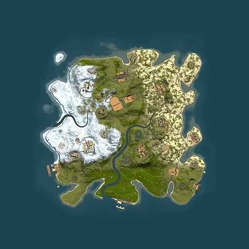 Rust map seed 1317685528, 3500x3500m top-down preview