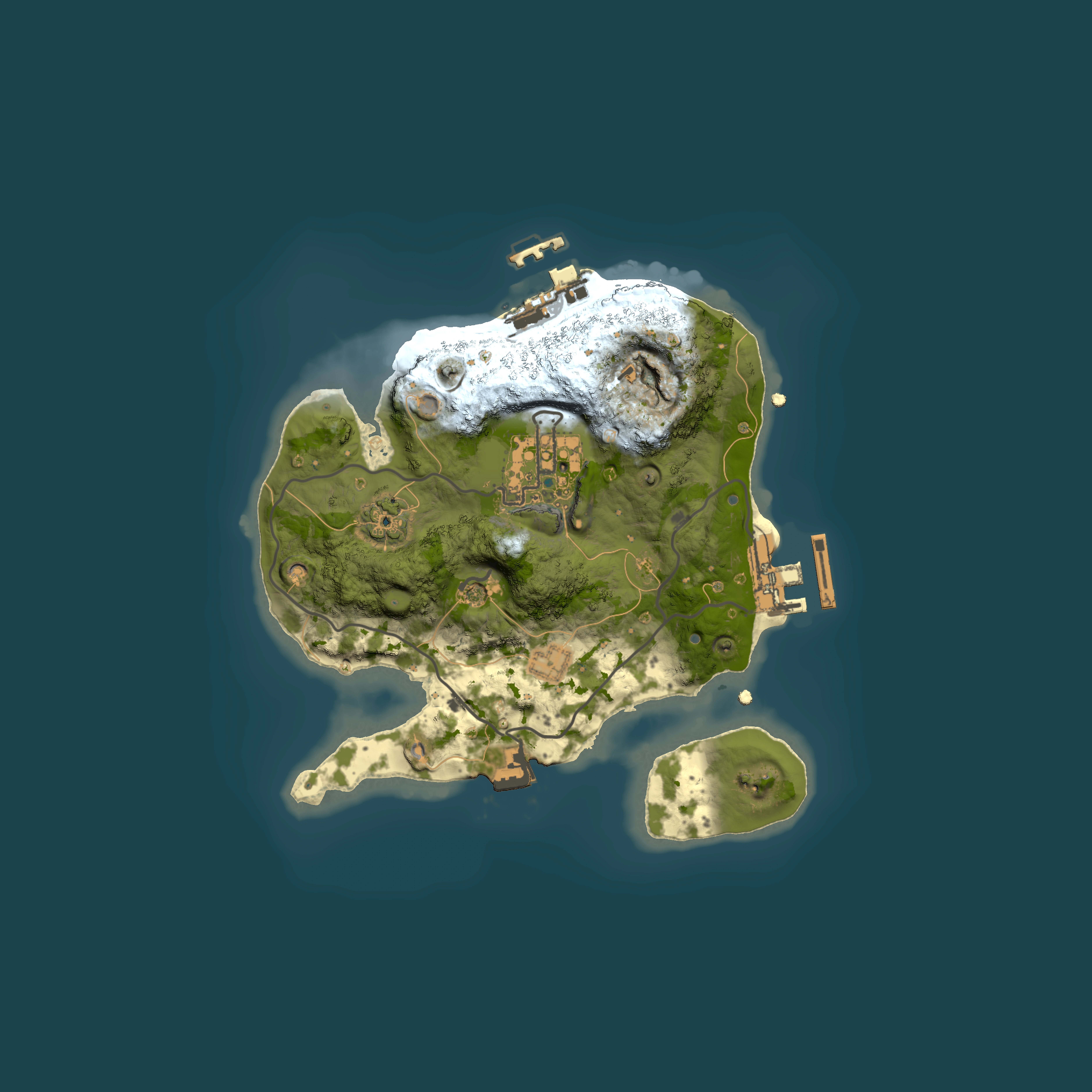 Full top-down render of Rust map seed 466890979, 2000x2000m