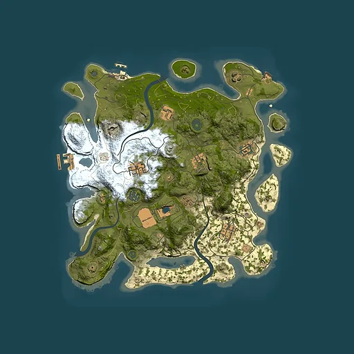 Rust map seed 944890988, 3500x3500m top-down preview