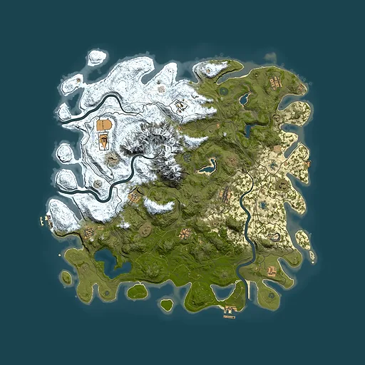 Rust map seed 1355417522, 5000x5000m top-down preview