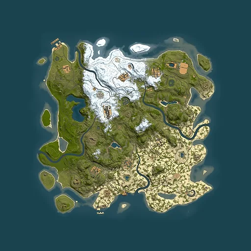 Rust map seed 1785173540, 4500x4500m top-down preview