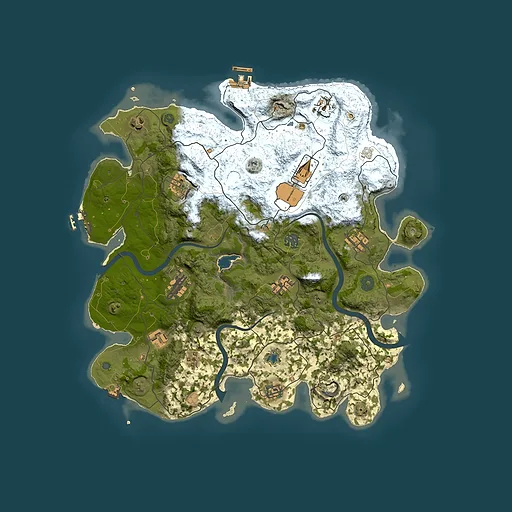 Rust map seed 432429527, 4000x4000m top-down preview