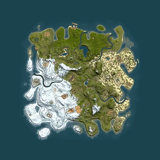 Rust map seed 1247348494, 4500x4500m top-down preview