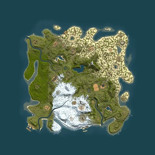 Rust map seed 1684503882, 4500x4500m top-down preview