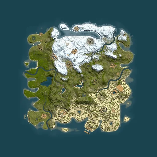 Rust map seed 1609351883, 4500x4500m top-down preview
