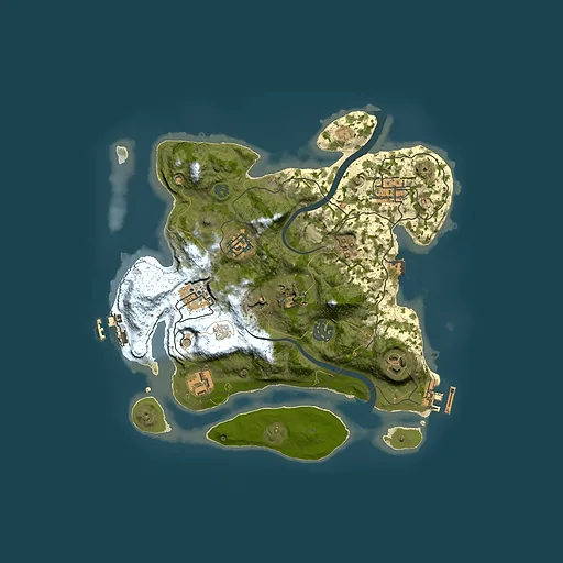 Rust map seed 1735809325, 3000x3000m top-down preview