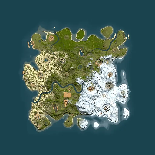 Rust map seed 387604389, 4000x4000m top-down preview