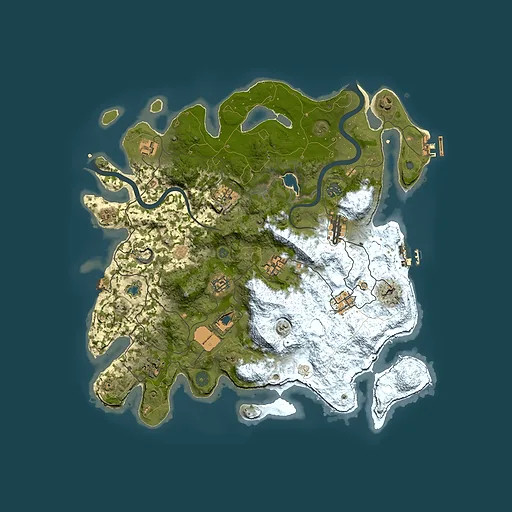Rust map seed 1247748542, 4000x4000m top-down preview