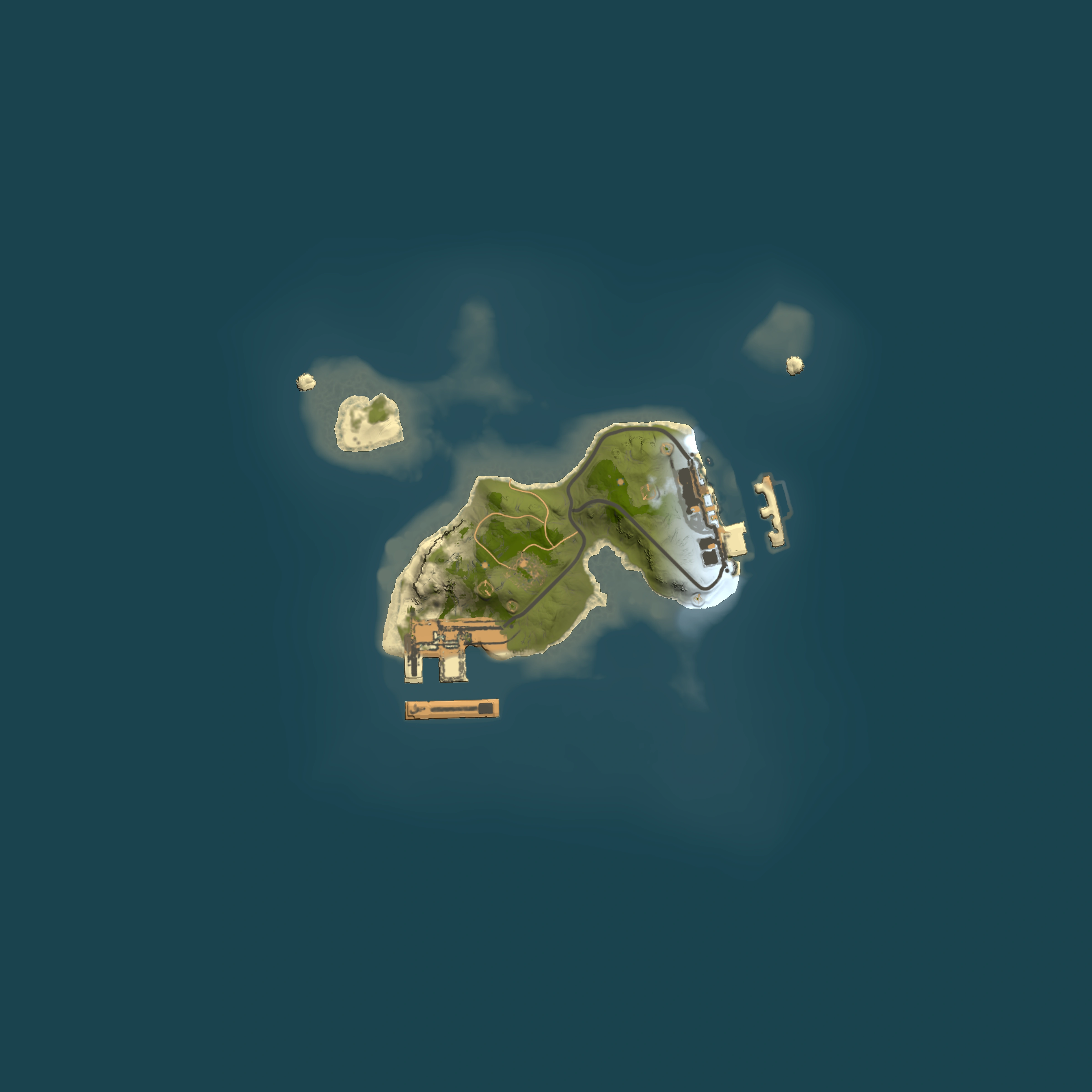 Full top-down render of Rust map seed 2070296235, 1500x1500m