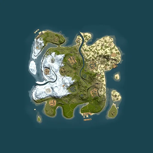 Rust map seed 1482165742, 3000x3000m top-down preview