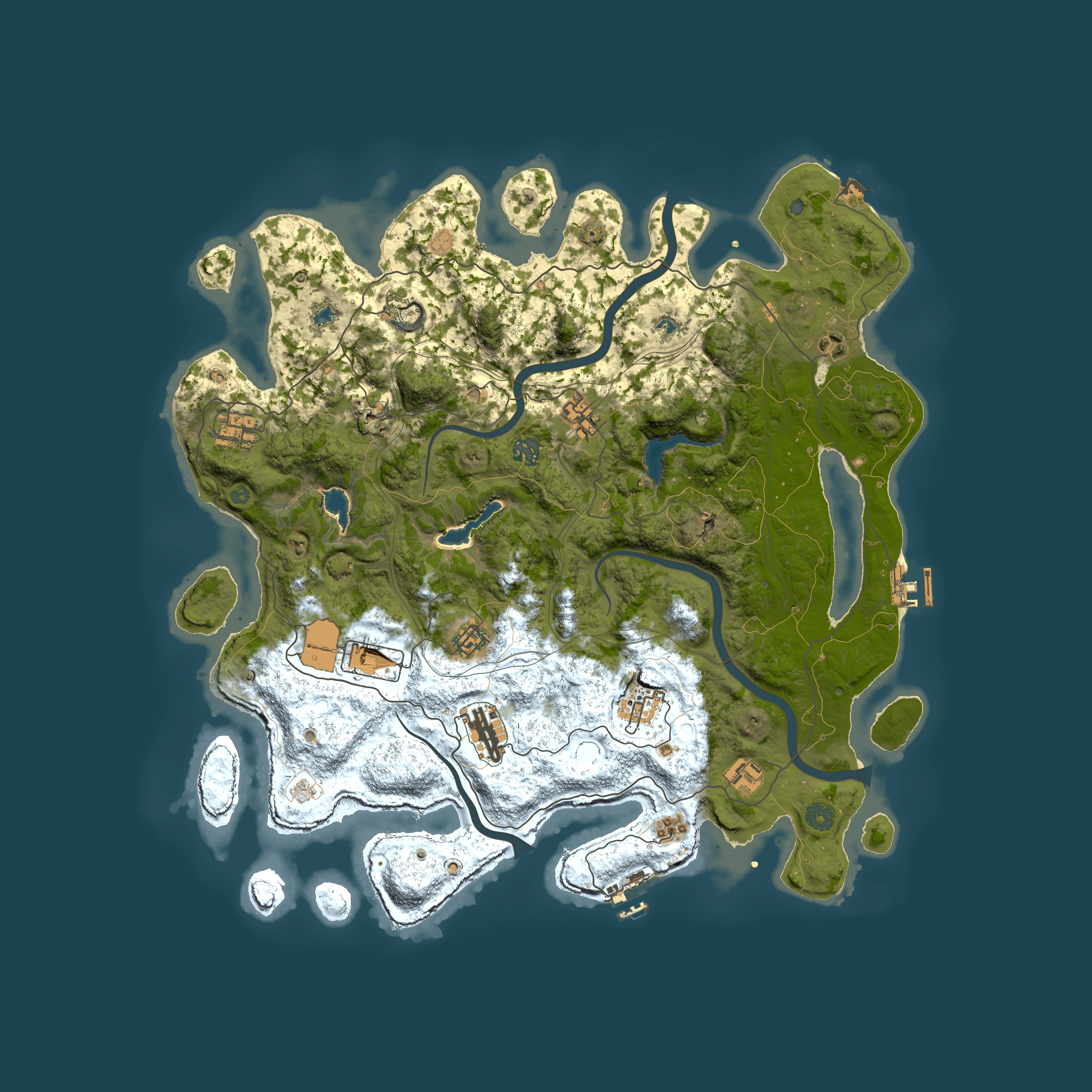 Full top-down render of Rust map seed 1313947339, 4500x4500m