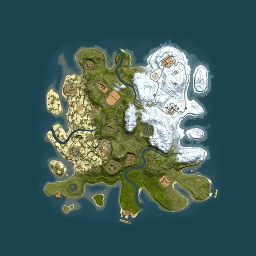 Rust map seed 1535385503, 3500x3500m top-down preview