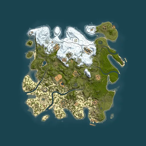 Rust map seed 1159404750, 4000x4000m top-down preview